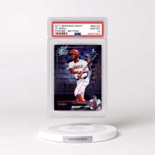 2017 Bowman Draft #BDC95 Jo Adell - Chrome-Batting (PSA 10 GEM MINT)