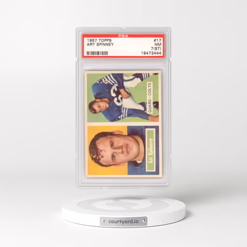 1957 Topps #17 Art Spinney (PSA 7 NM)