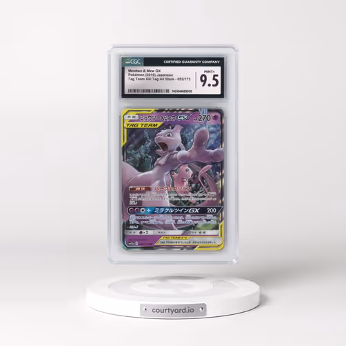 2019 Tag Team GX: Tag All Stars #052/173 Mewtwo & Mew GX - Holo (CGC 9.5 MINT+)