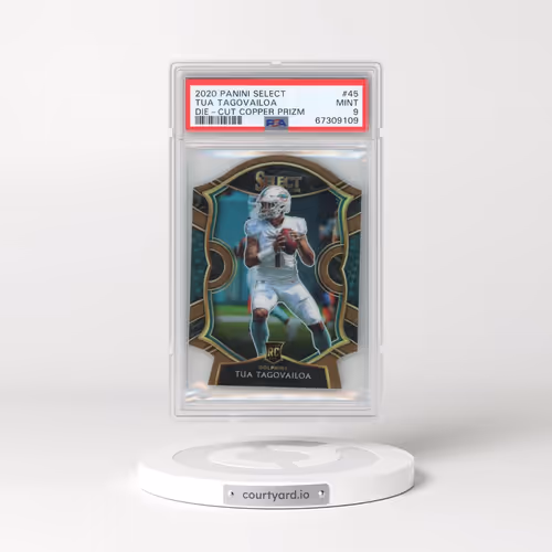 2020 Panini Select #45 Tua Tagovailoa - Die-Cut Copper Prizm (PSA 9 MINT)