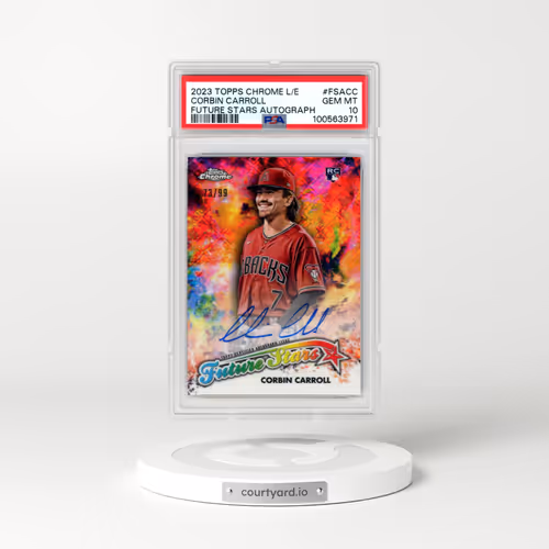 2023 Topps Chrome Logofractor Edition Future Stars Autographs #FSACC Corbin Carroll (PSA 10 GEM MINT)