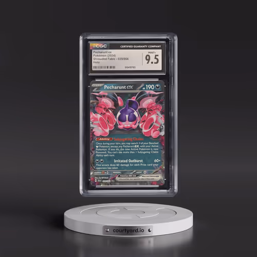 2024 Pokémon Sfa EN-Shrouded Fable #039 Pecharunt EX - Holo (CGC 9.5 MINT+)