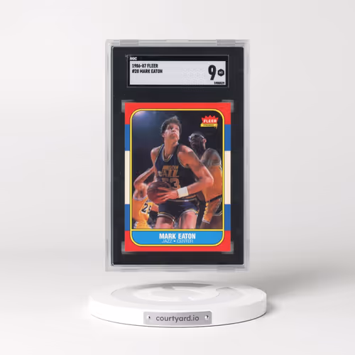 1986 Fleer #28 Mark Eaton (SGC 9 MINT)