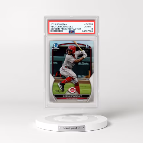 2023 Bowman Chrome Prospects #BCP95 Hector Rodriguez - Refractor (PSA 10 GEM MINT)