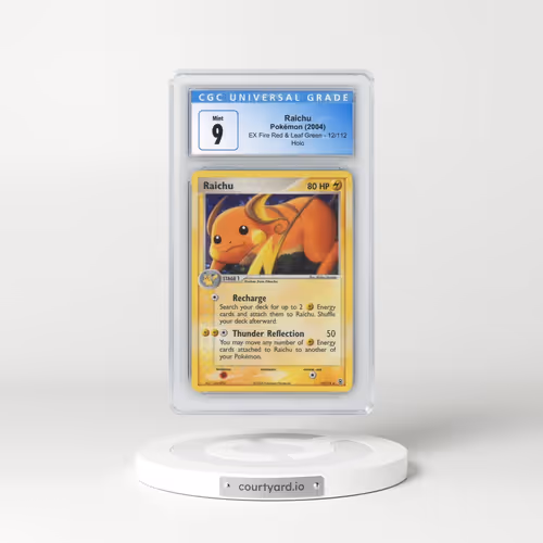 2004 EX Fire Red & Leaf Green #12/112 Raichu - Holo (CGC 9 MINT)