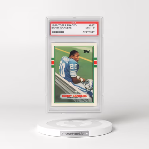 1989 Topps Traded #83T Barry Sanders (PSA 9 MINT)