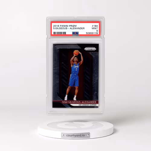 2018 Panini Prizm #184 Shai Gilgeous-Alexander (PSA 9 MINT)