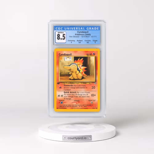 2000 Neo Genesis #57/111 Cyndaquil - 1st Edition (CGC 8.5 NM-MT+)
