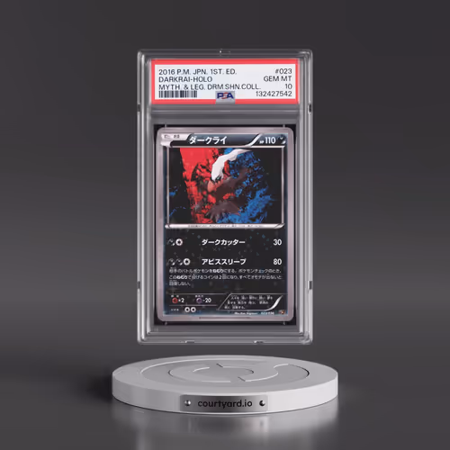 2016 Pokémon Mythical & Legendary Dream Shine Collection #023 Darkrai - 1st Edition Holo (PSA 10 GEM
