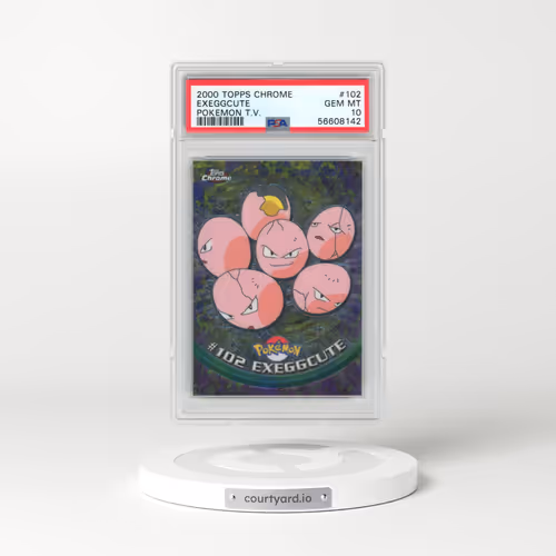 2000 Topps Chrome Pokémon T.V. #102 Exeggcute (PSA 10 GEM MINT)