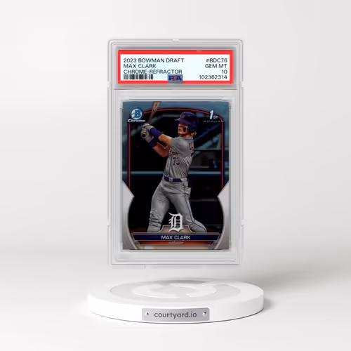 2023 Bowman Draft #BDC76 Max Clark - Chrome-Refractor (PSA 10 GEM MINT)