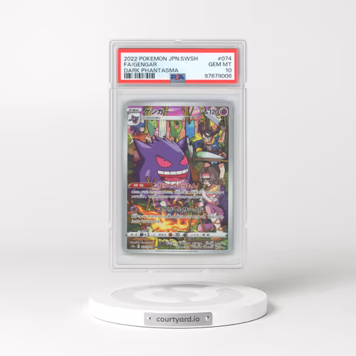 2022 Pokémon Sword & Shield Dark Phantasma #074 Gengar - Full Art (PSA 10 GEM MINT)