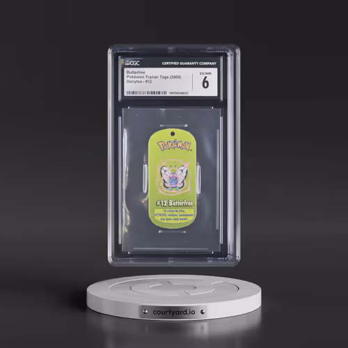 2000 Pokémon Trainer Tags (2000 Dairylea) - English #12 Butterfree (CGC 6 EX-NM)