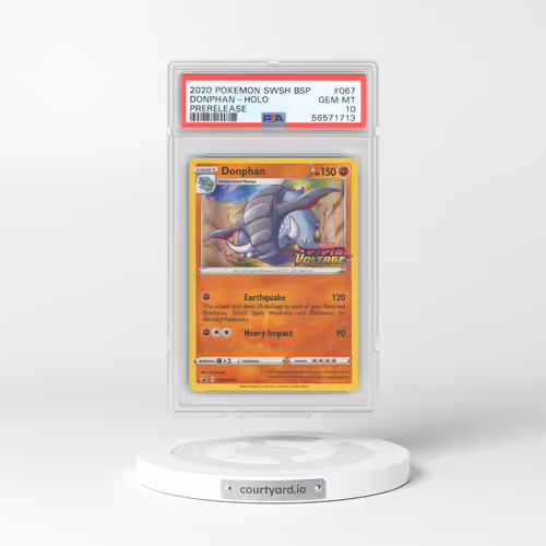 2020 Pokémon Swsh Black Star Promo #067 Donphan - Holo Prerelease (PSA 10 GEM MINT)