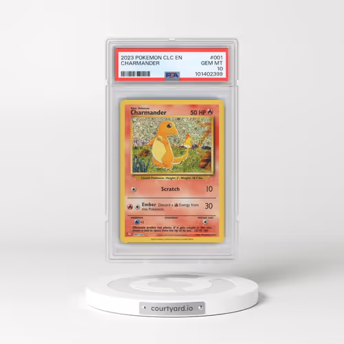 2023 Pokémon Clc-Trading Card Game Classic Charizard & HO-Oh EX Deck #001 Charmander (PSA 10 GEM MINT)