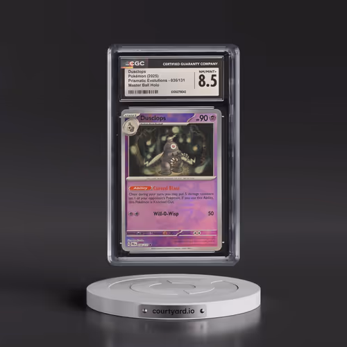 2025 Prismatic Evolutions - PRE EN #036/131 Dusclops - Master Ball Holo (CGC 8.5 NM-MT+)