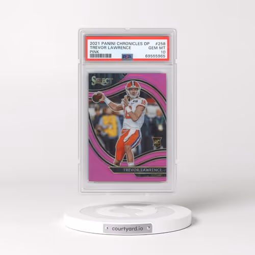 2021 Panini Chronicles Draft Picks #258 Trevor Lawrence - Pink (PSA 10 GEM MINT)