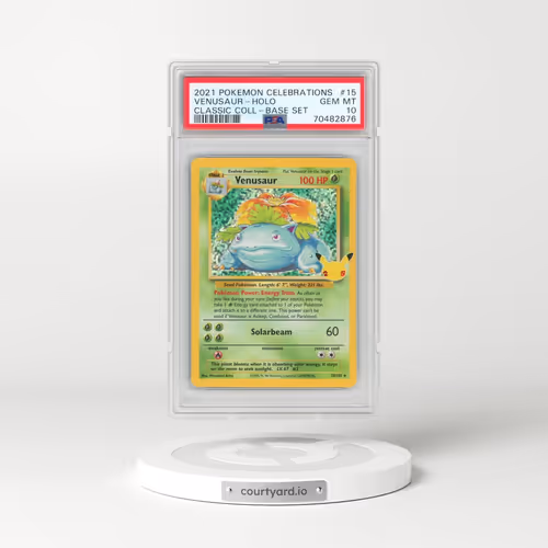 2021 Pokémon Celebrations Classic Collection #15 Venusaur - Holo (PSA 10 GEM MINT)