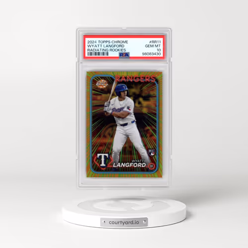 2024 Topps Chrome Radiating Rookies #RR11 Wyatt Langford (PSA 10 GEM MINT)