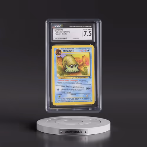 1999 Fossil #52/62 Omanyte (CGC 7.5 NM+)