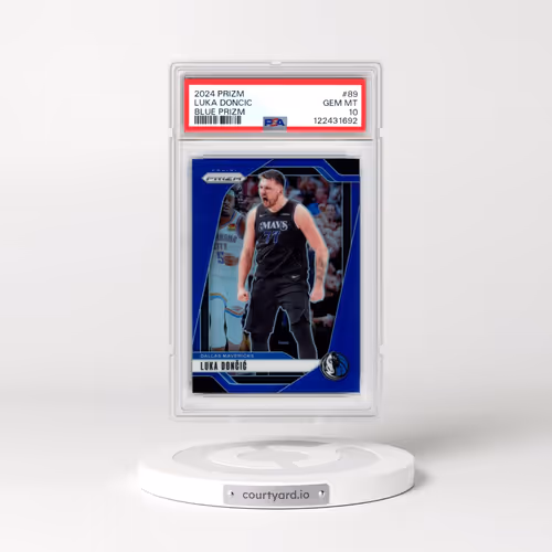 2024 Panini Prizm #89 Luka Doncic - Blue Prizm (PSA 10 GEM MINT)