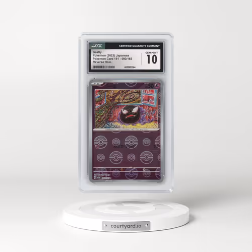 2023 Pokémon Card 151 #092/165 Gastly - Reverse Holo Poké Ball (CGC 10 GEM MINT)