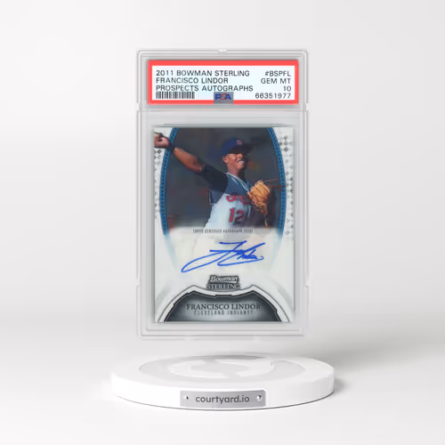 2011 Bowman Sterling Prospects Autographs #BSPFL Francisco Lindor (PSA 10 GEM MINT)
