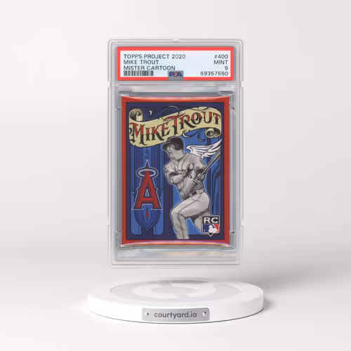 2020 Topps Project 2020 #400 Mike Trout/Mister Cartoon (PSA 9 MINT)