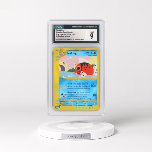 2003 Aquapolis #59 Seaking - Holo e-Card Symbol (CGC 9 MINT)