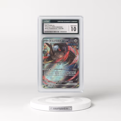 2023 Shiny Treasure ex #132/190 Iron Treads ex (CGC 10 GEM MINT)