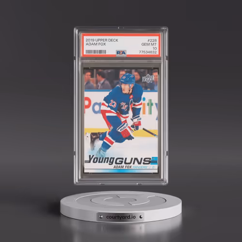 2019 Upper Deck #228 Adam Fox (PSA 10 GEM MINT)