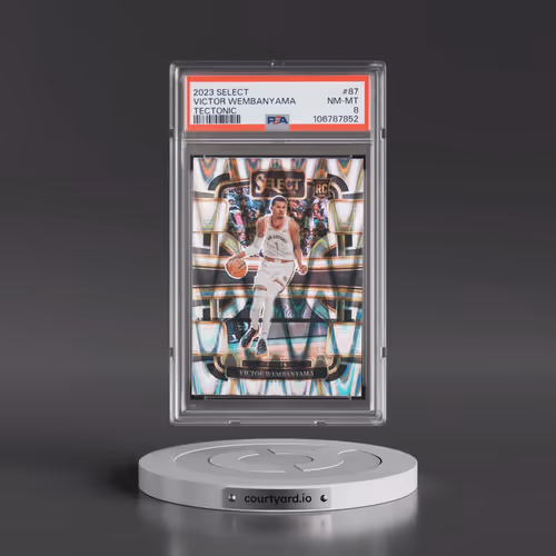 2023 Panini Select #87 Victor Wembanyama - Tectonic (PSA 8 NM-MT)