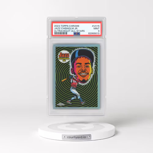 2023 Topps Chrome Ultraviolet All-Stars #UV15 Jazz Chisholm Jr. (PSA 9 MINT)