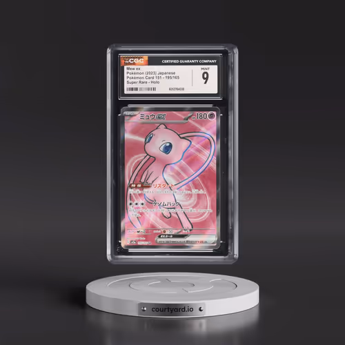 2023 Pokémon Card 151 #195/165 Mew ex - Super Rare Holo (CGC 9 MINT)