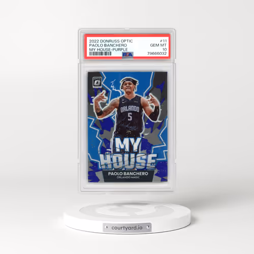 2022 Panini Donruss Optic My House #11 Paolo Banchero - Purple (PSA 10 GEM MINT)