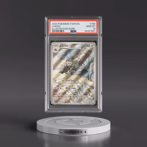 2024 Pokémon Twm EN-Twilight Masquerade #184 Lairon - Illustration Rare (PSA 10 GEM MINT)