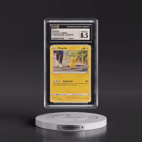 2022 Pokémon GO #027/078 Pikachu (CGC 8.5 NM-MT+)