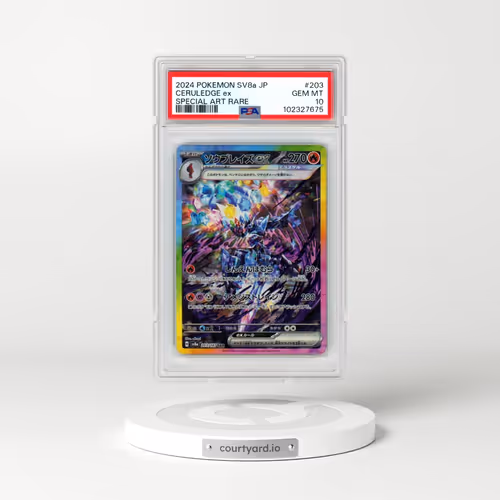 2024 Pokémon Sv8a-Terastal Fest EX #203 Ceruledge EX - Holo Special Art Rare (PSA 10 GEM MINT)