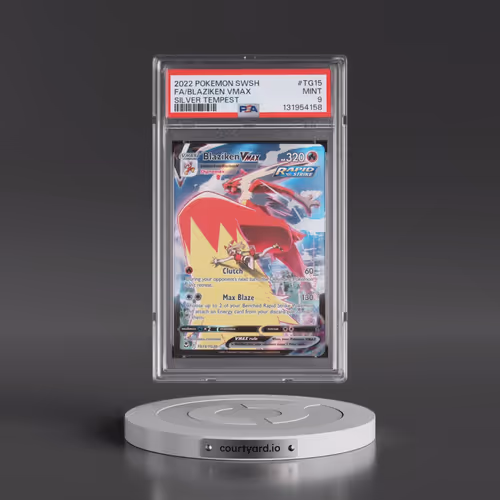 2022 Pokémon Sword & Shield Silver Tempest #TG15 Blaziken Vmax - Full Art (PSA 9 MINT)