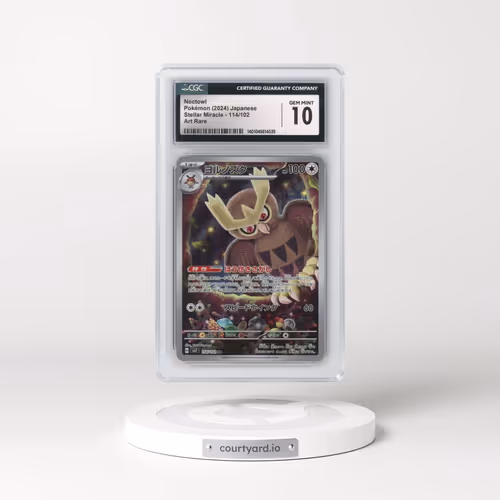 2024 Stellar Miracle #114/102 Noctowl - Art Rare Holo (CGC 10 GEM MINT)