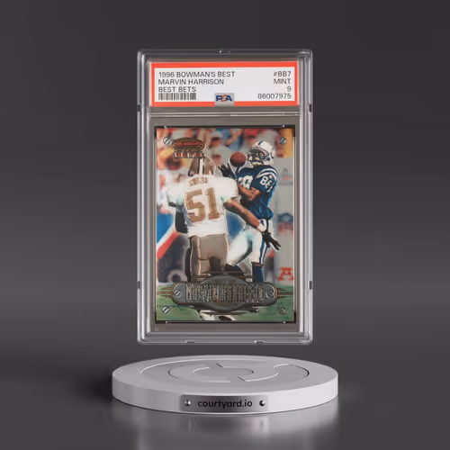 1996 Bowman's Best Best Bets #BB7 Marvin Harrison (PSA 9 MINT)