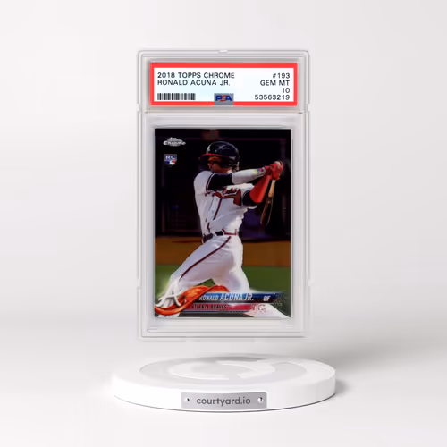2018 Topps Chrome #193 Ronald Acuna Jr. (PSA 10 GEM MINT)