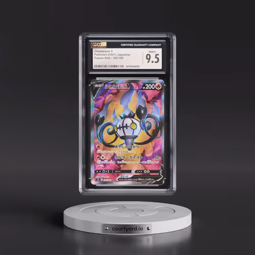 2021 Fusion Arts #102/100 Chandelure V - Super Rare Holo (CGC 9.5 MINT+)