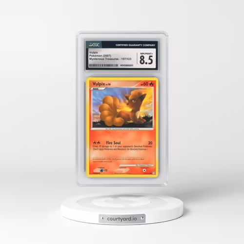 2007 Mysterious Treasures #107/123 Vulpix (CGC 8.5 NM-MT+)