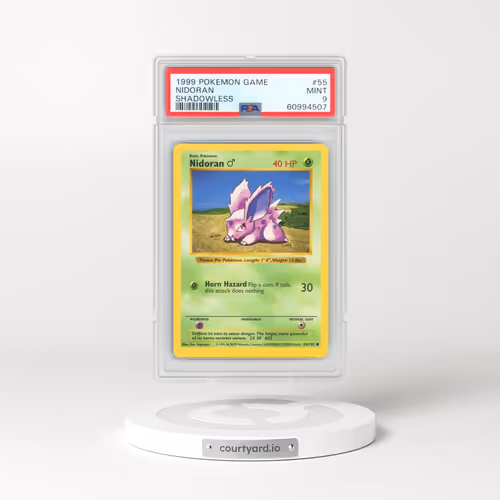 1999 Base Set #55 Nidoran ♂ - Shadowless (PSA 9 MINT)