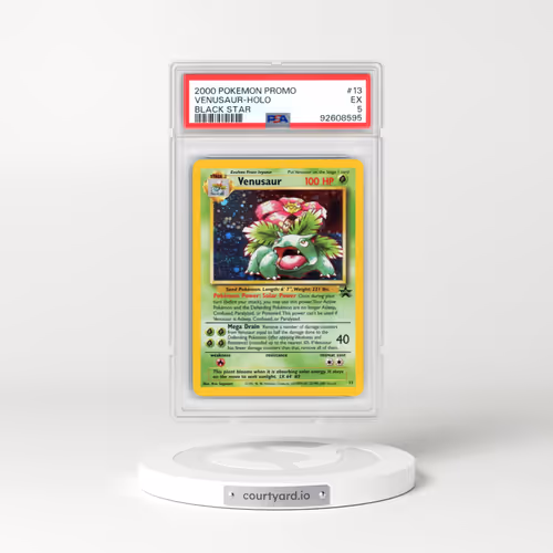 2000 Pokémon Promo Black Star #13 Venusaur - Holo (PSA 5 EX)