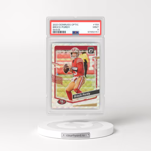 2023 Panini Donruss Optic #168 Brock Purdy - Wave (PSA 9 MINT)