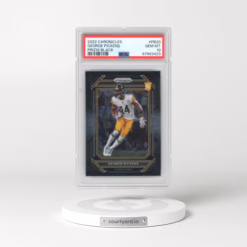 2022 Panini Chronicles Prizm Black #PB20 George Pickens (PSA 10 GEM MINT)