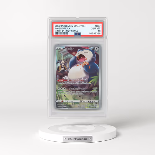 2022 Pokémon Sword & Shield Dark Phantasma #077 Snorlax - Full Art (PSA 10 GEM MINT)