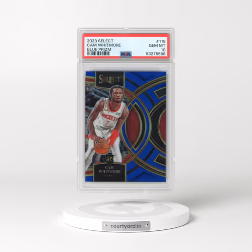 2023 Panini Select #118 Cam Whitmore - Blue Prizm (PSA 10 GEM MINT)